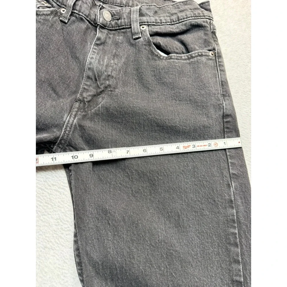 Levis 501 Original Fit Jeans Mens 30x31 Faded Black Straight Leg Denim Pants